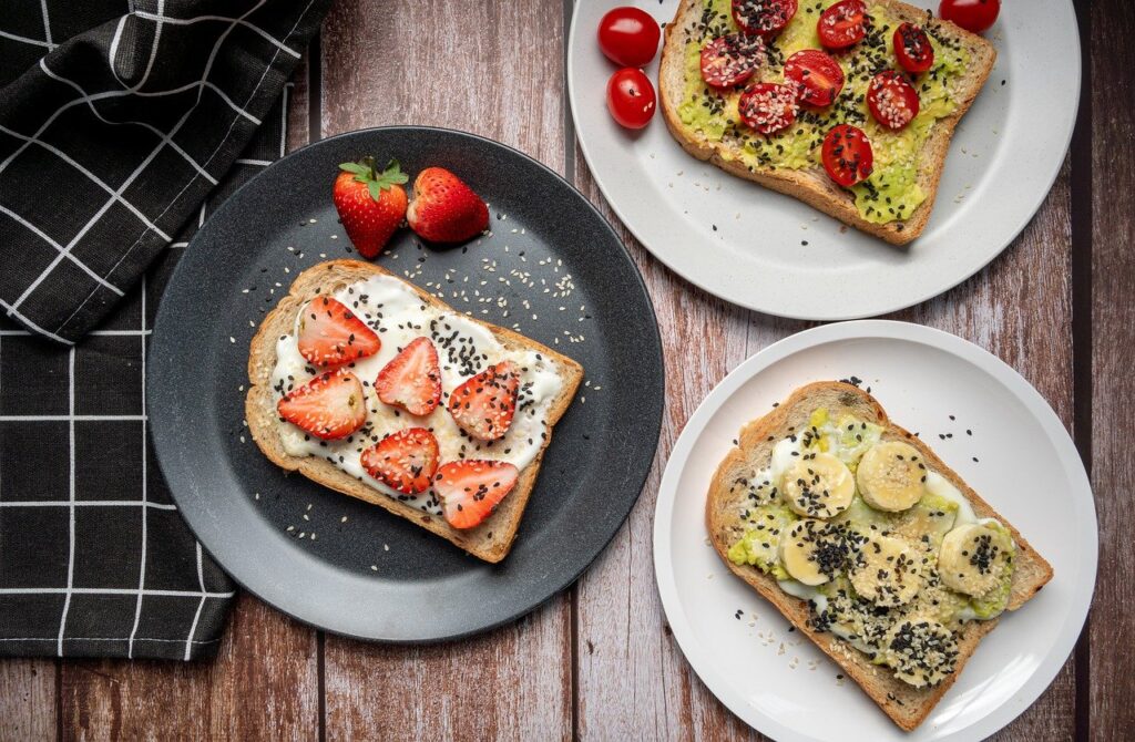 toast, food, flat lay, perfect healthy breakfast