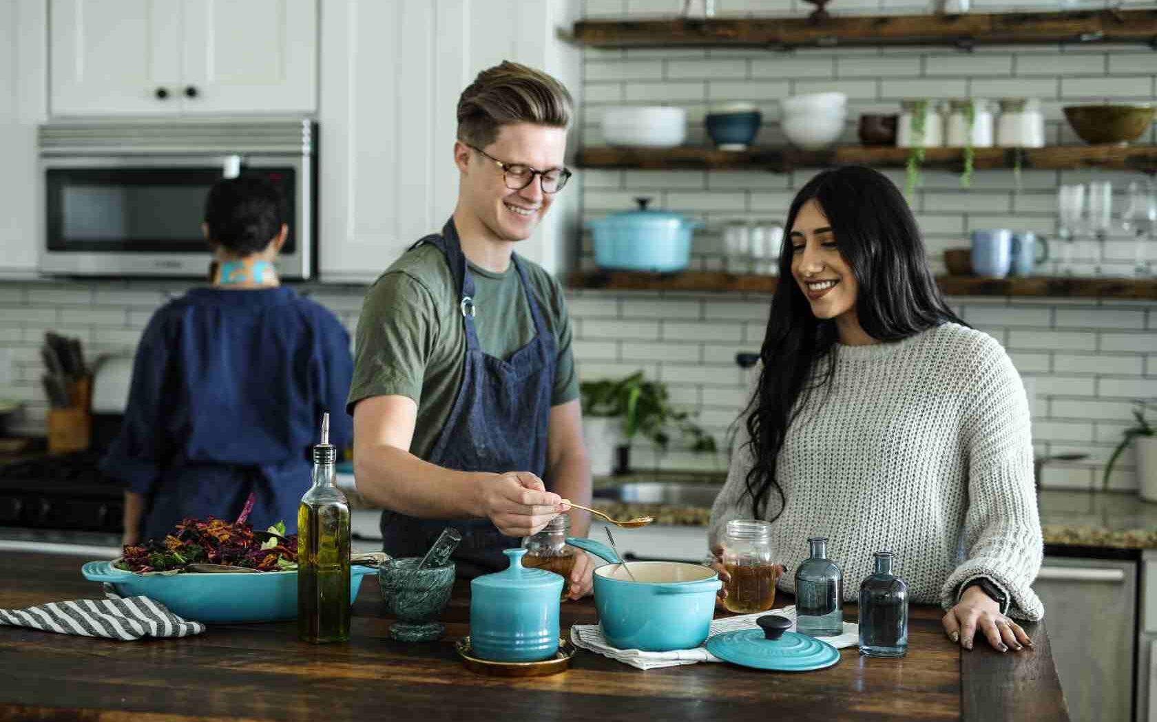 cooking class, cook, girl, boy, recipe