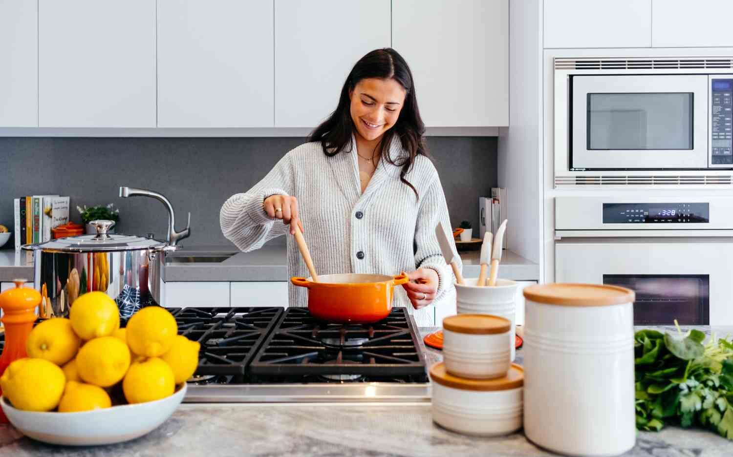 cooking, woman , happy, valentine's day