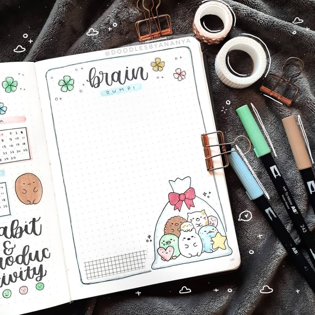 brain dump, bullet journal