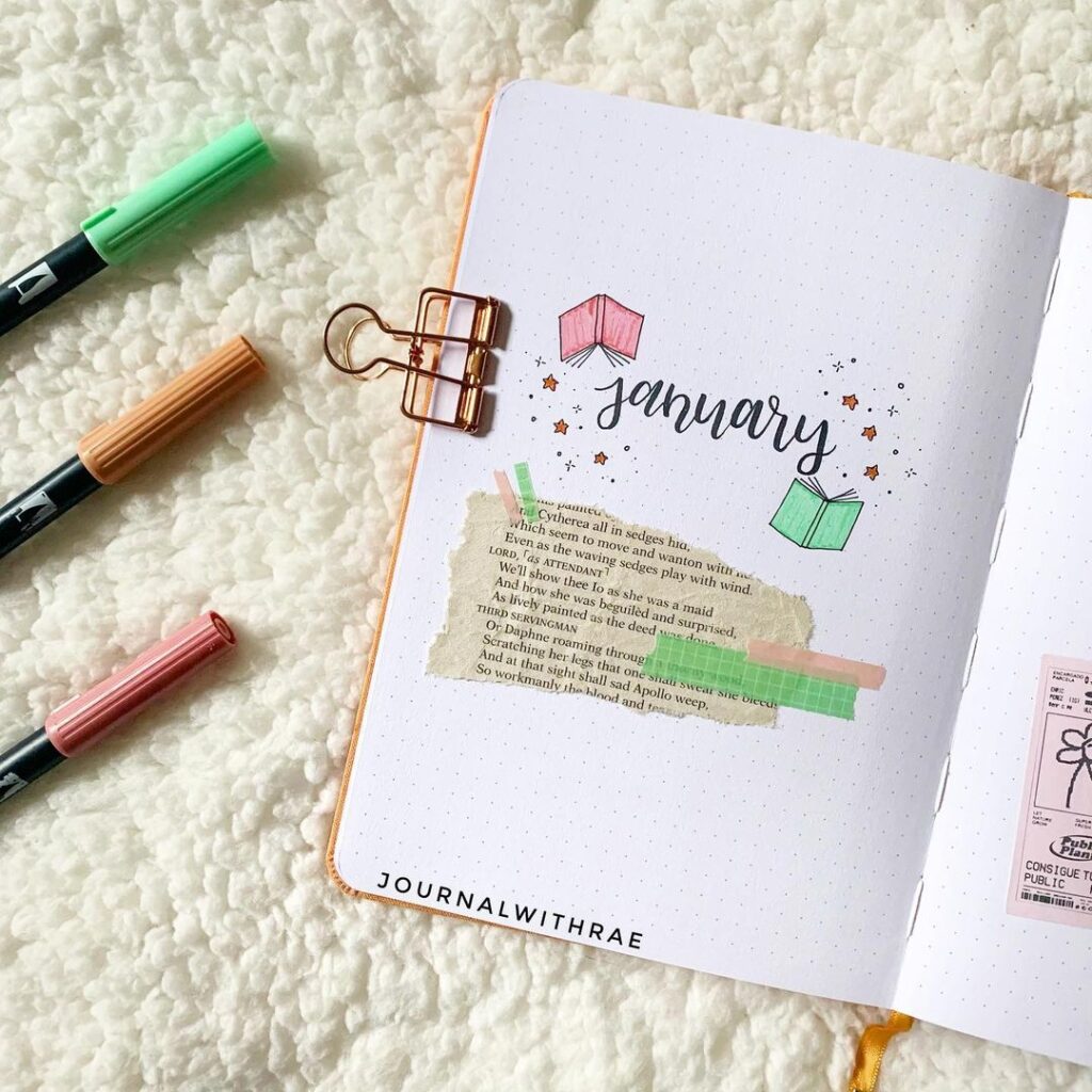 january bullet journal