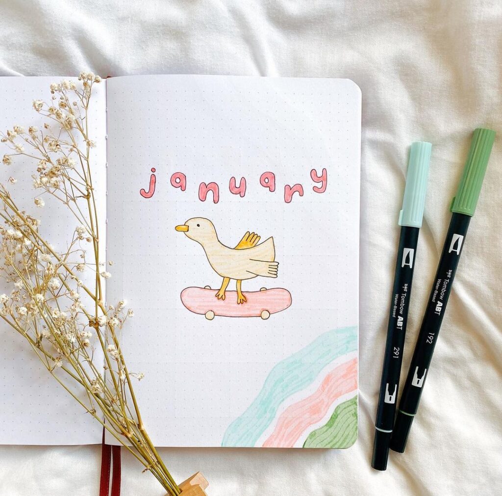 january bullet journal