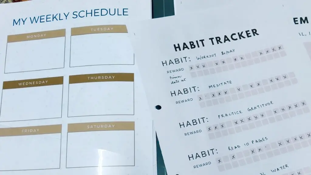 goal setting, habit tracker