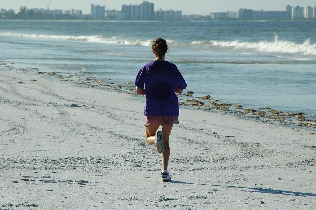 woman jogger, jogging, beach-1678716.jpg, beach, hot girl summer