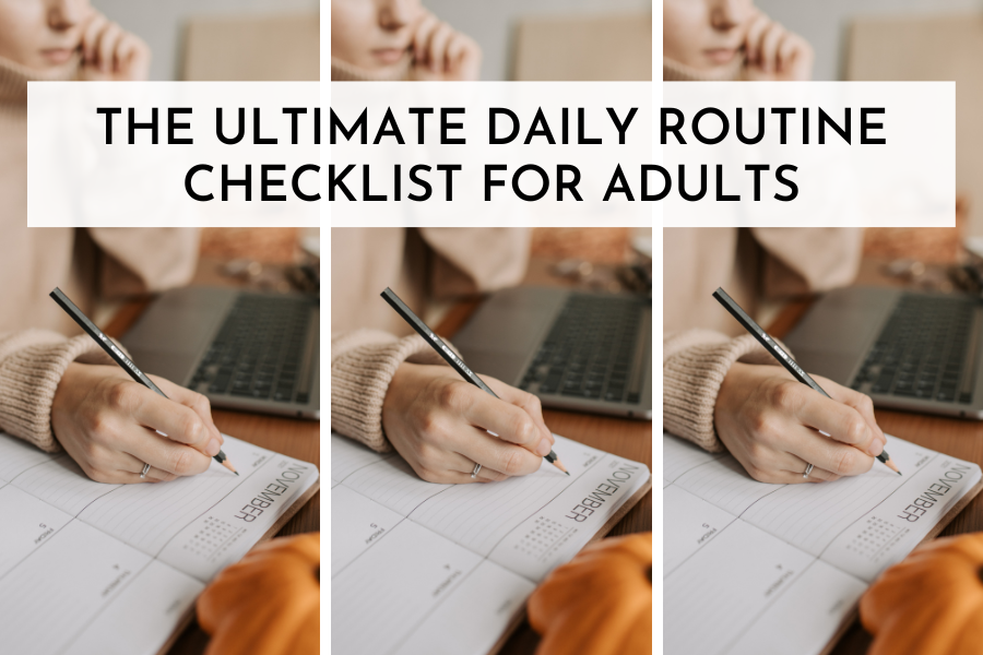 daily routine checklist for adults