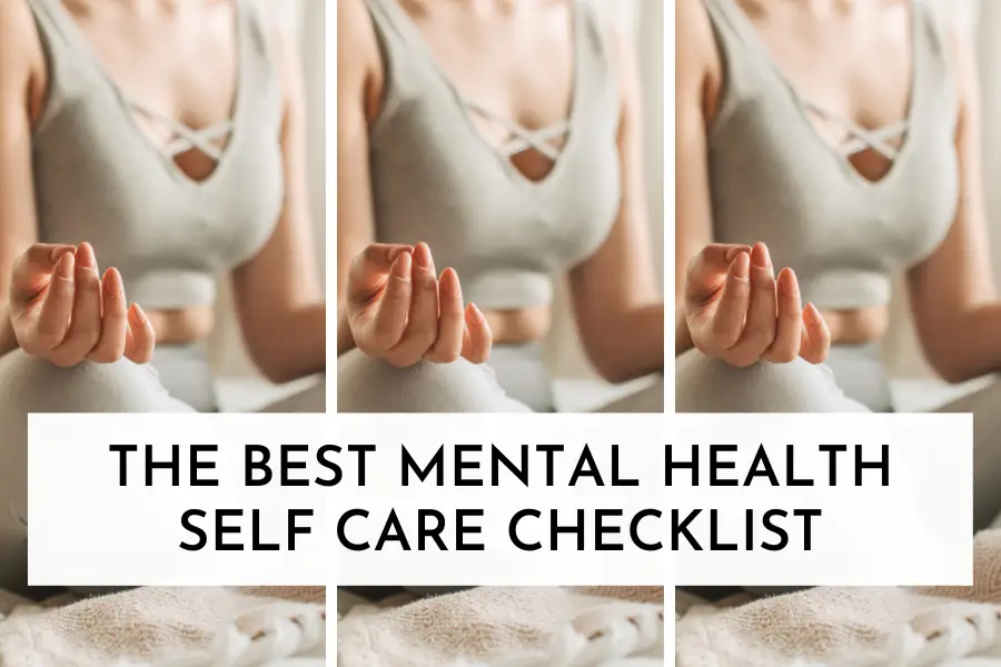 mental health self care checklist