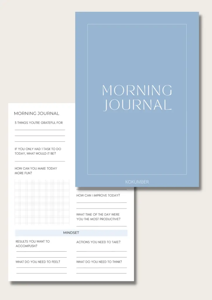 10-Min Morning Journaling Template If You Don’t Have Time To Journal ...