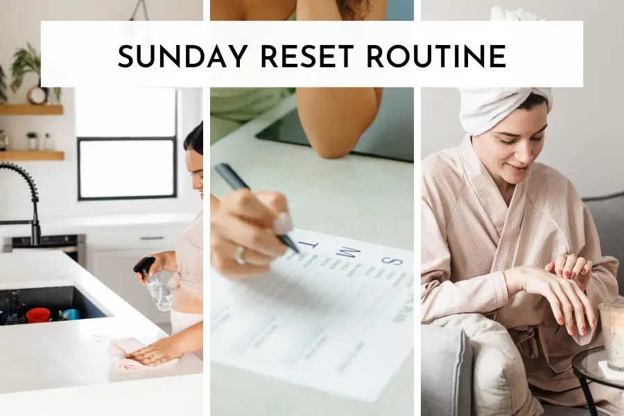 sunday reset routine