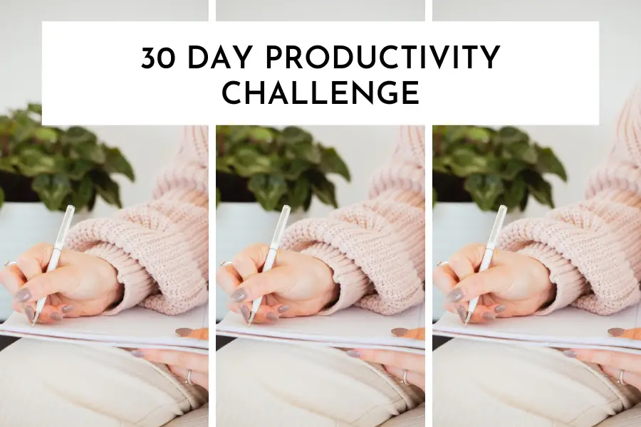 30 day productivity challenge